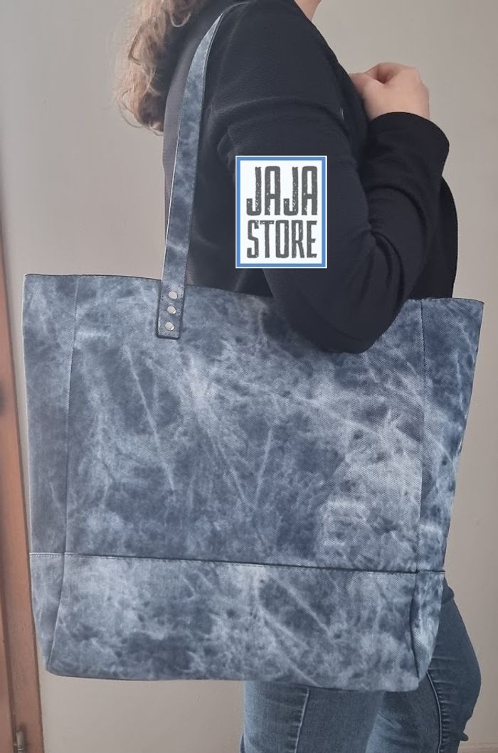Gallantry Paris : Sac à Main effet Denim Bleu - photo numéro 3