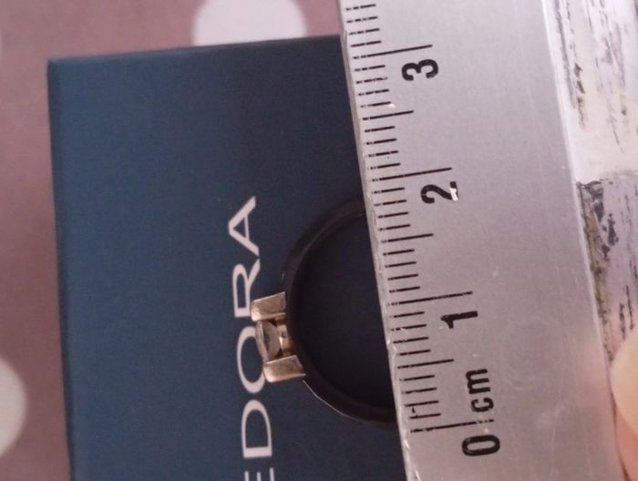 Bague argent 925 solitaire moderne sertie oxyde – EDORA - photo numéro 6