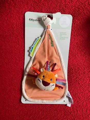 Lilliputiens doudou tigre lui. Orange étiquettes neuf 
