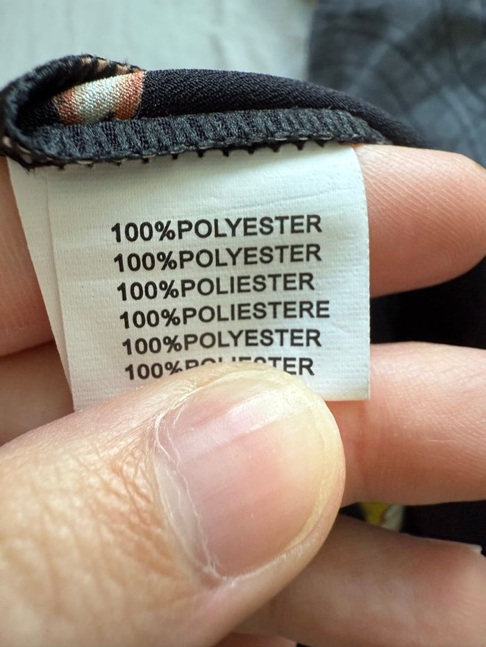 Blouse manches 3/4 noir & multicolore Aisabelle taille 36 S - neuf sans étiquette - photo numéro 6