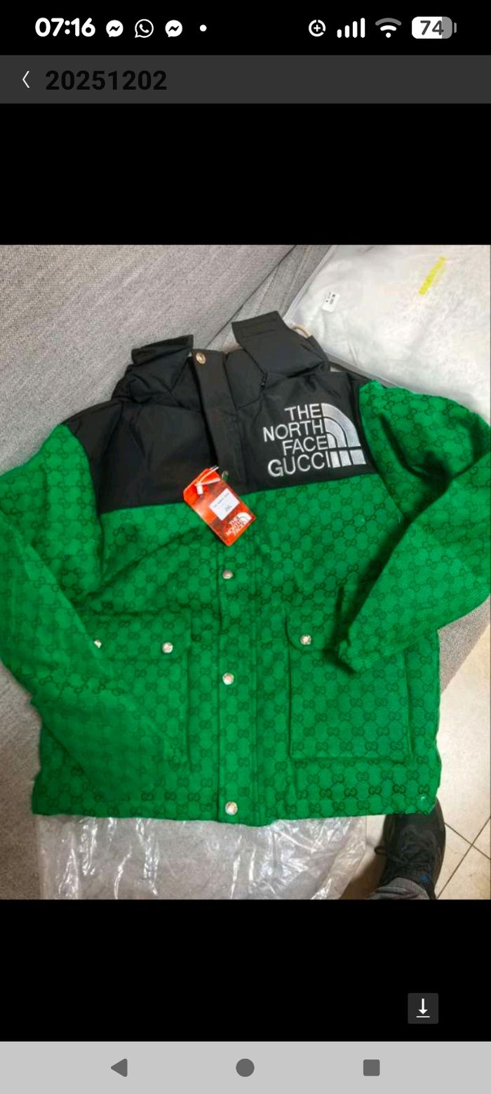 Veste the north face x Gucci vert taille M - L
