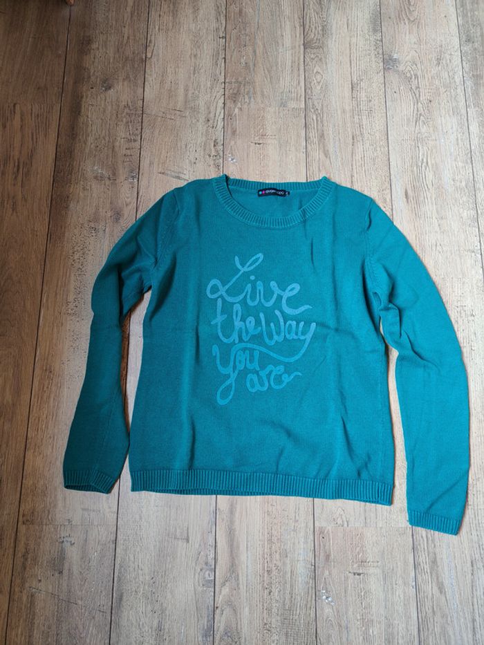 Pull turquoise