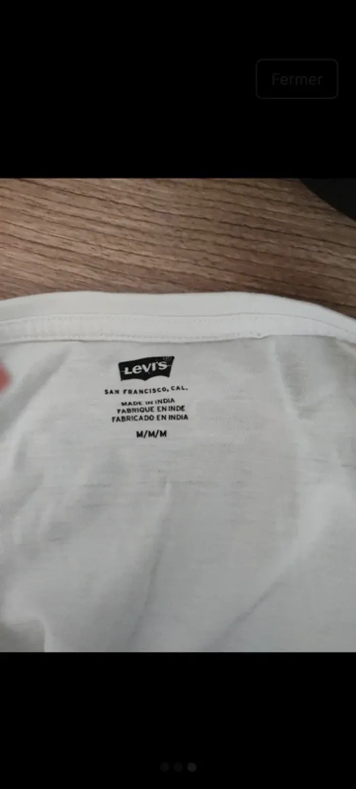 T shirt levis femme taille m - photo numéro 3