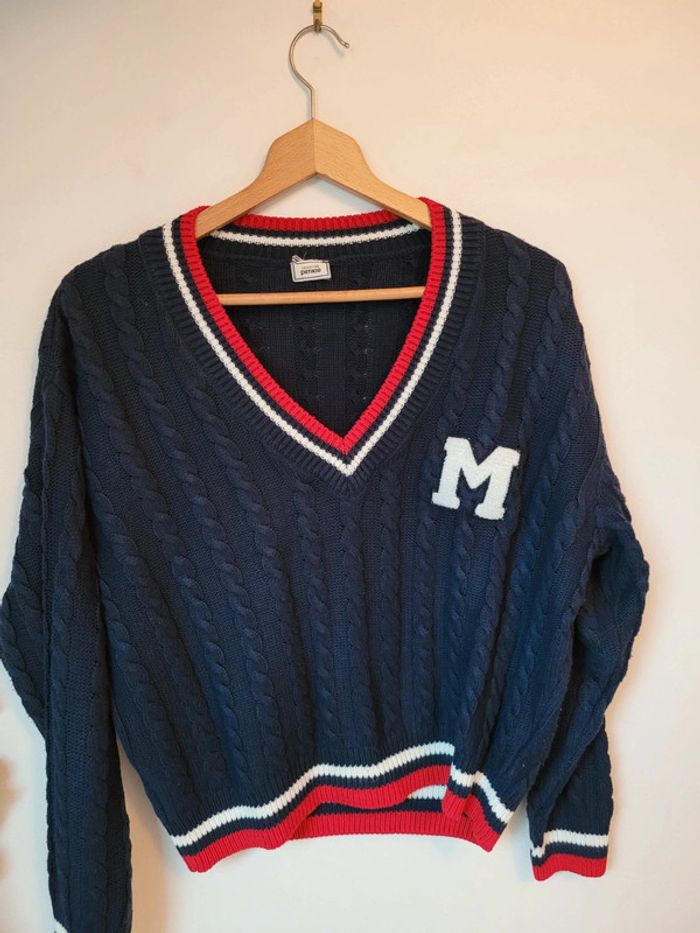 💙 Pull torsadé Pimkie style collégienne anglaise Taille S - photo numéro 2