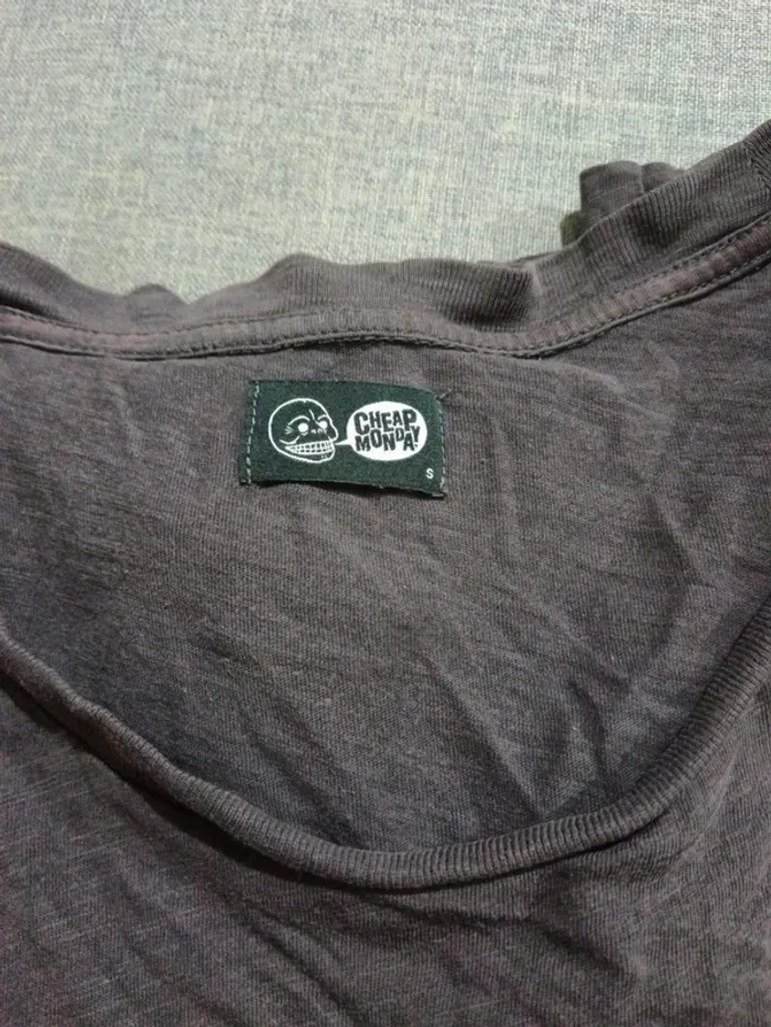 C48 t-shirt noir Cheap Monday S - photo numéro 3