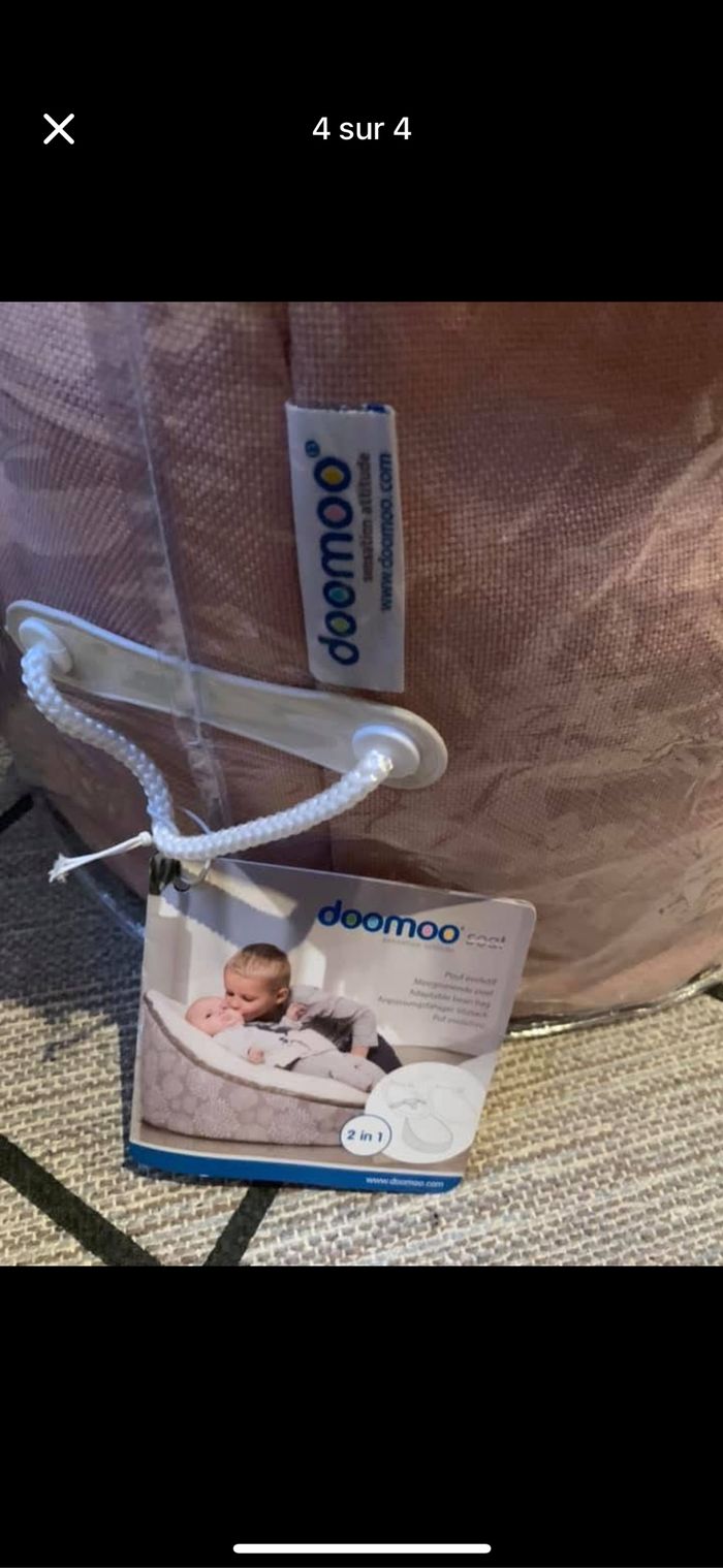 Pouf Doomoo rose - photo numéro 4