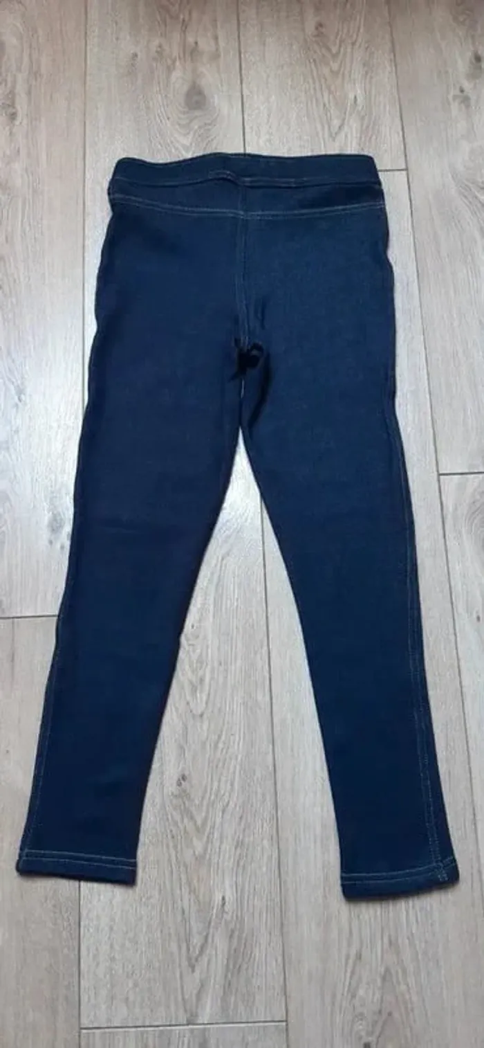 Pantalon jegging thermo c&a 146 cm (11 ans) bleu foncé neuf jamais porté - photo numéro 3