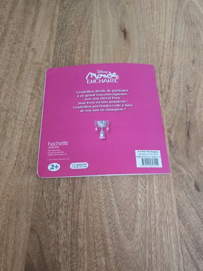 Livre Cendrillon coeur de champignons disney - photo numéro 2