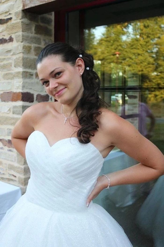 Robe de mariée brillante M/L - photo numéro 3
