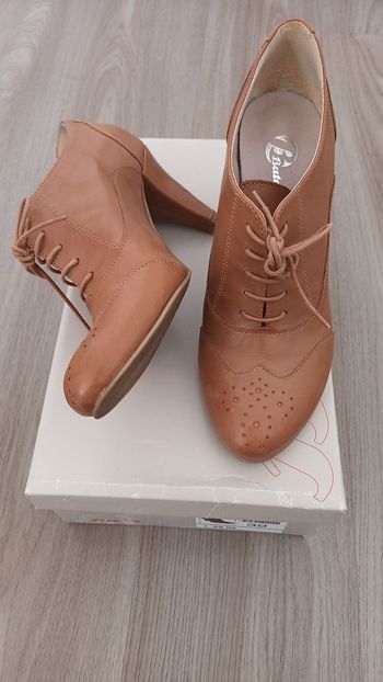 Bottines derbies à talon épais 39