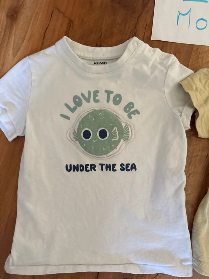 Lot de 2 tshirts manches courtes 24 mois - photo numéro 2