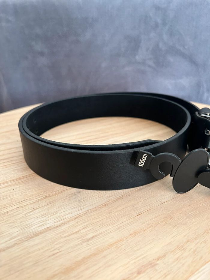 Ceinture véritable cuir neuve avec étiquette 105cm - photo numéro 2