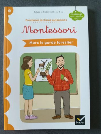 Petit livre de lecture Montessori Marc le garde forestier