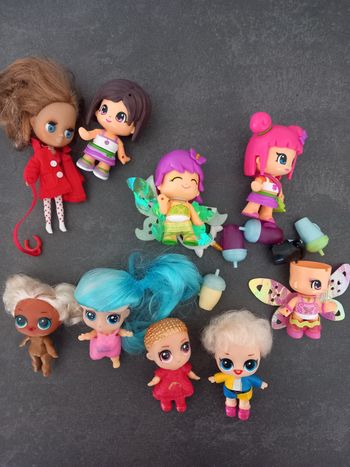 Lot petites poupées LOL Pinypon et autres