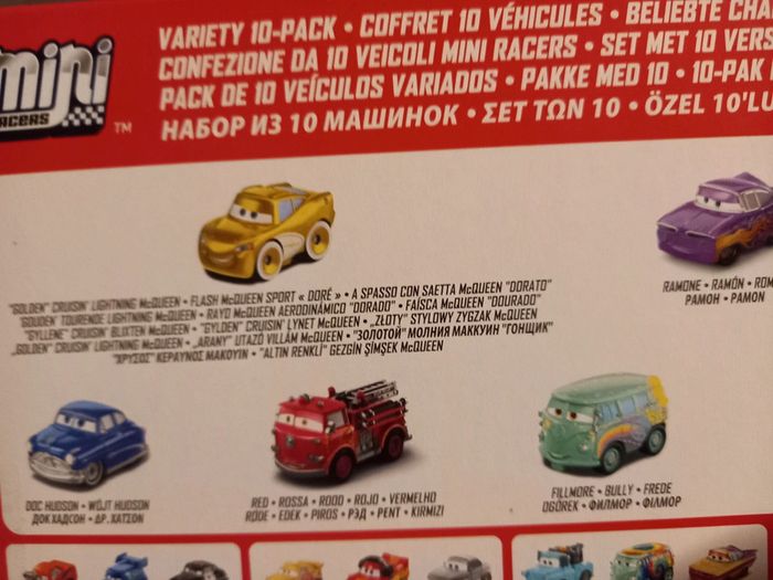 Cars mini pack 10 flash doré - photo numéro 4