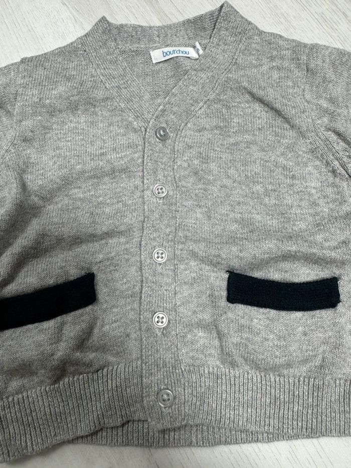 Gilet gris bout’chou 6 mois - photo numéro 2