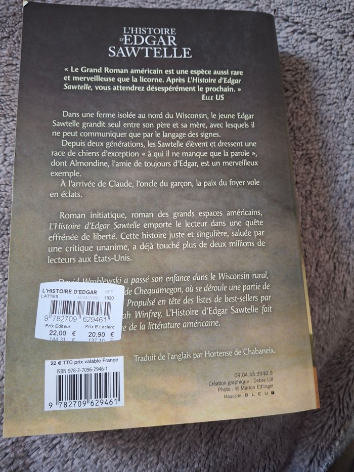 Roman L’HISTOIRE D’EDGZR SAWTELLE - photo numéro 2