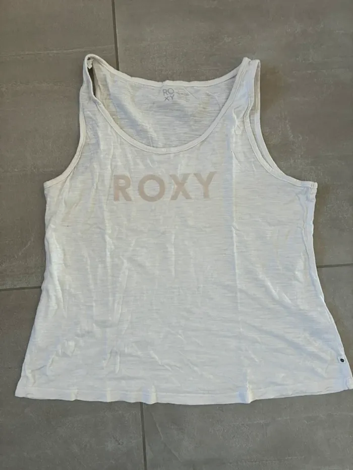 Débardeur blanc cassé roxy