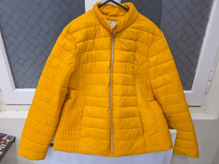 Veste matelassée jaune moutarde – Femme XXL - photo numéro 2