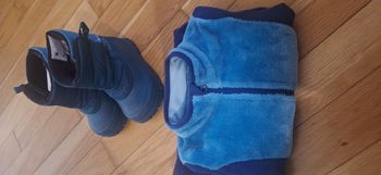 Lot veste et bottes de neige