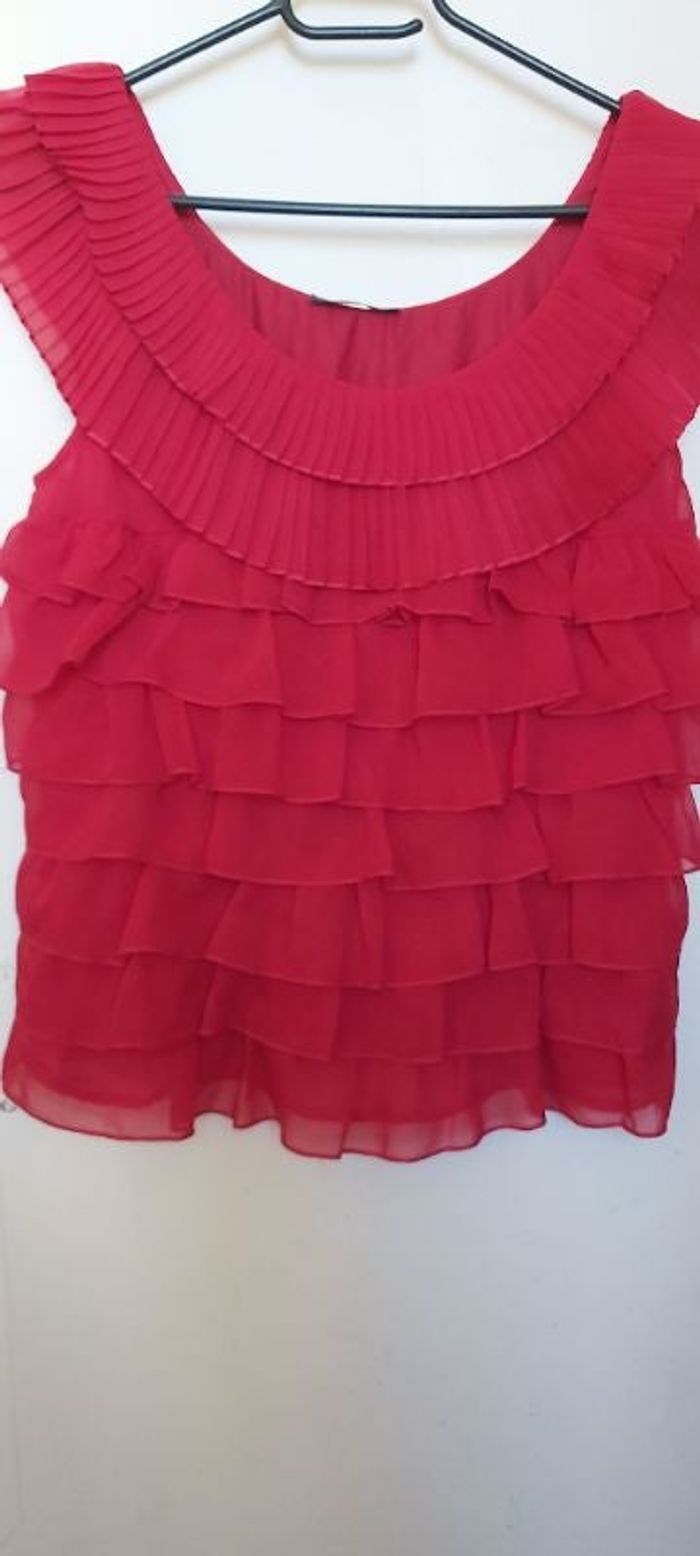 Chemisier chic plissé et dentelle