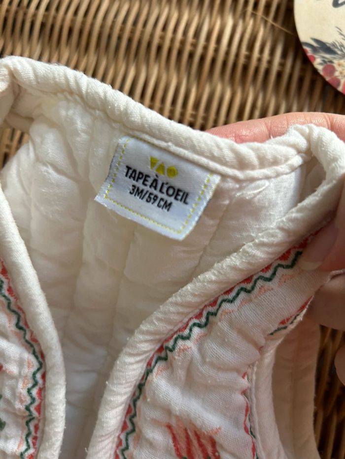 Tape à l'œil Gilet sans manches matelassé brodé - 3 mois (59 cm) - photo numéro 3