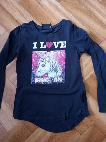 Haut  6 Ans   " Emoji  "  Licorne / Panda