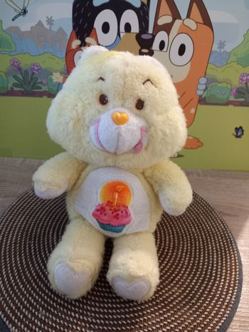 Peluche care bears birthday Kenner 1983 mesure 34cm 