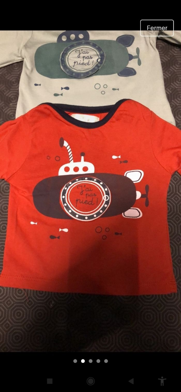 Lot tee shirt a longue manches - photo numéro 2