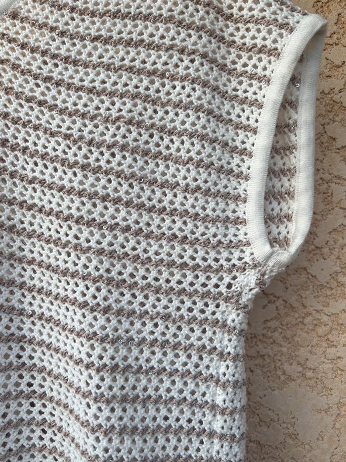 Débardeur en maille captain tortue 🐢 Taille 1 - photo numéro 3