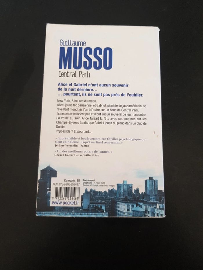 Central Park - Guillaume Musso - photo numéro 2