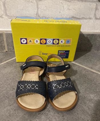 Nu pieds fille Pablosky cuir