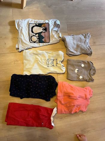 Lot hauts manches longues 2 ans