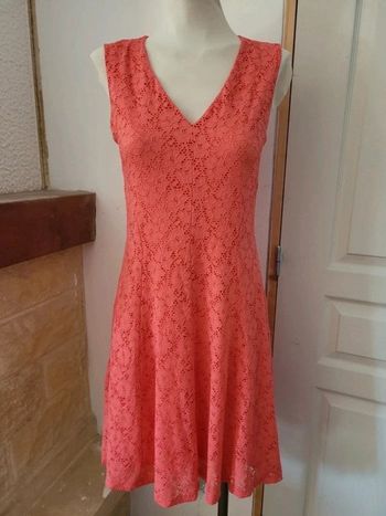 Robe courte breal corail 40