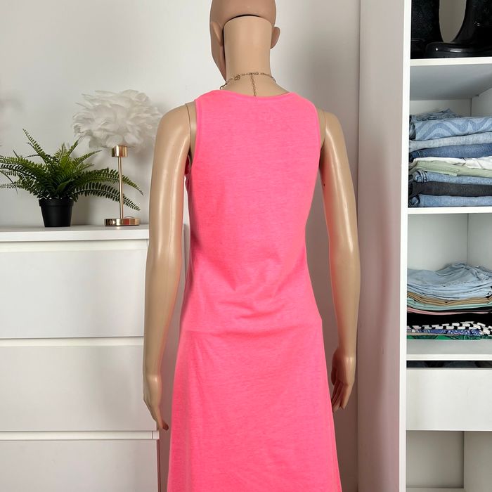 Robe longue rose fuchsia La Halle - Taille 36 S - photo numéro 4