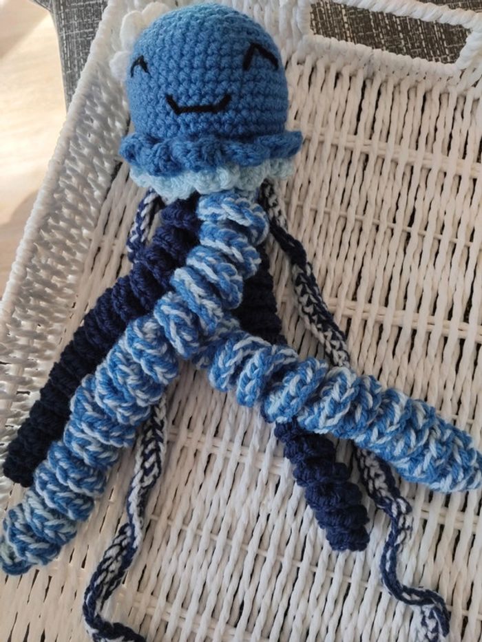 Doudou pieuvre poulpe