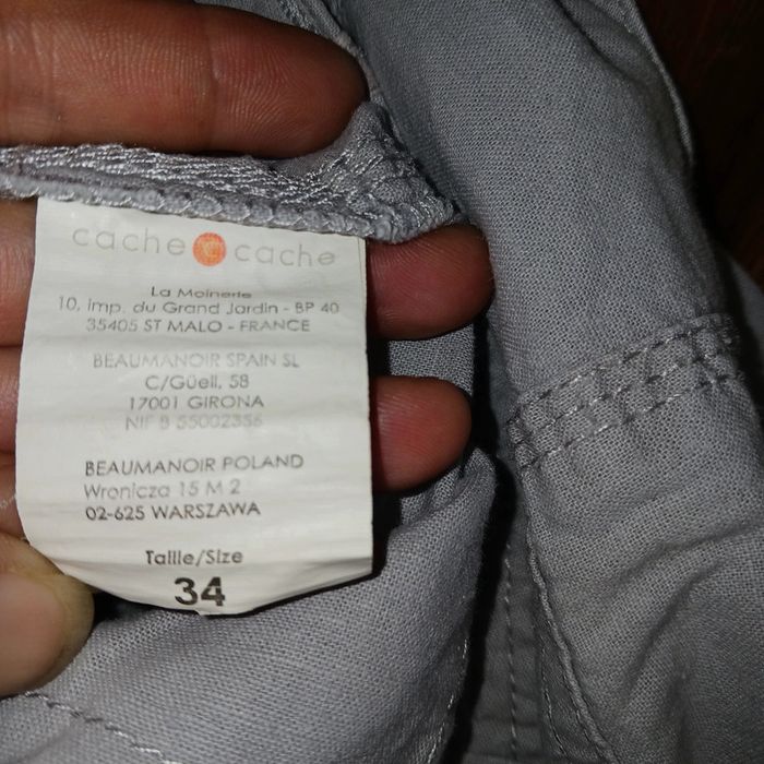 Pantalon fluide gris taille 34/ xs cache cache - photo numéro 6