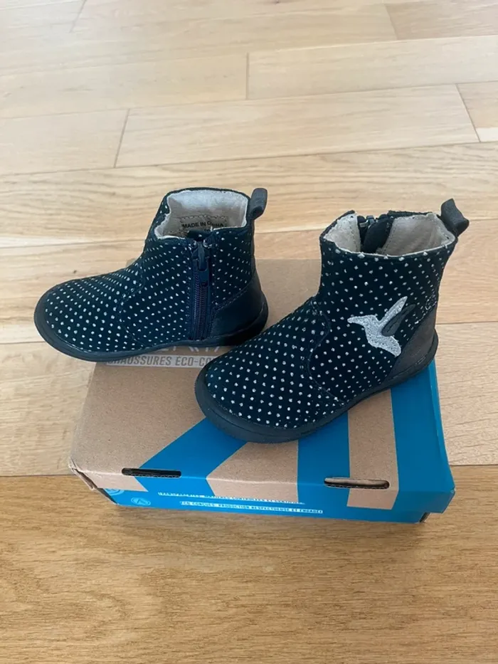 Bottines chaussures fille Alma – Taille 21 – Comme neuves 👧 - photo numéro 3