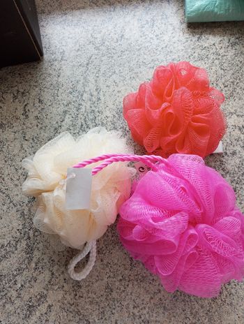 Lot de 3 éponges de douche