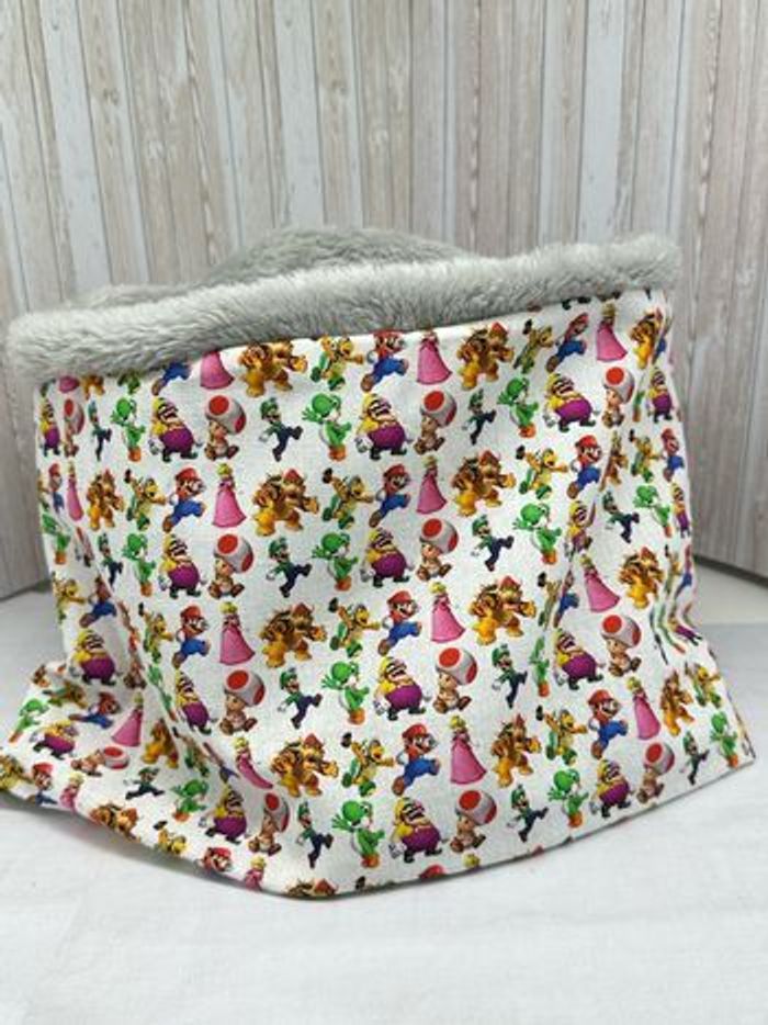 Snood enfant Minecraft, snood cache cou enfant  super mario - photo numéro 6