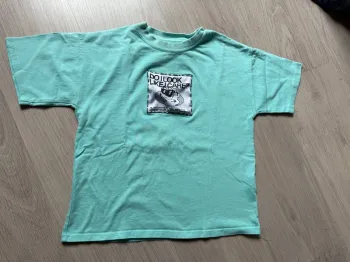 T-shirt Zara garfield bleu vert menthe 8 9 ans manches courtes garçon fille été