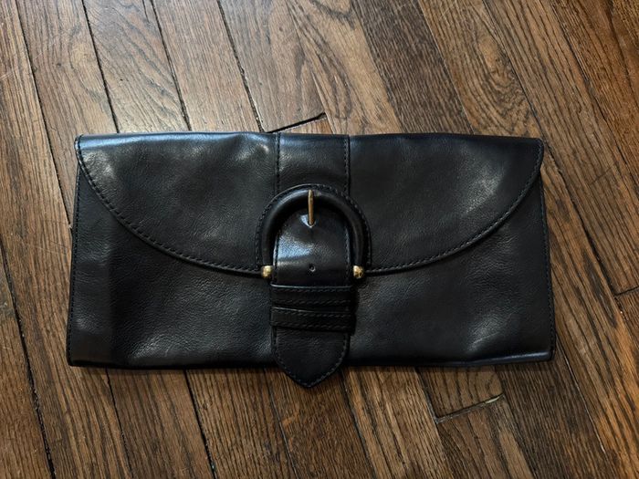 Grande pochette en cuir banana republic - photo numéro 2