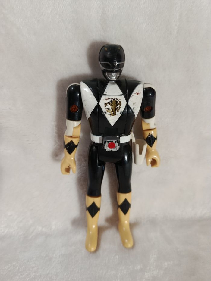 À saisir : figurine retro " Power Rangers noir " , bandaï , 1993 ! - photo numéro 3