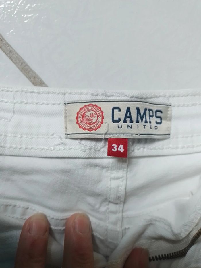 Short femme jaune et blanc Camps United - photo numéro 15