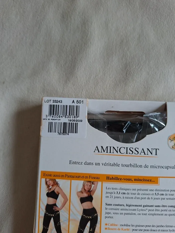 Corsaire Amincissant, marque Lytess, taille S/M, neuf noir - photo numéro 3