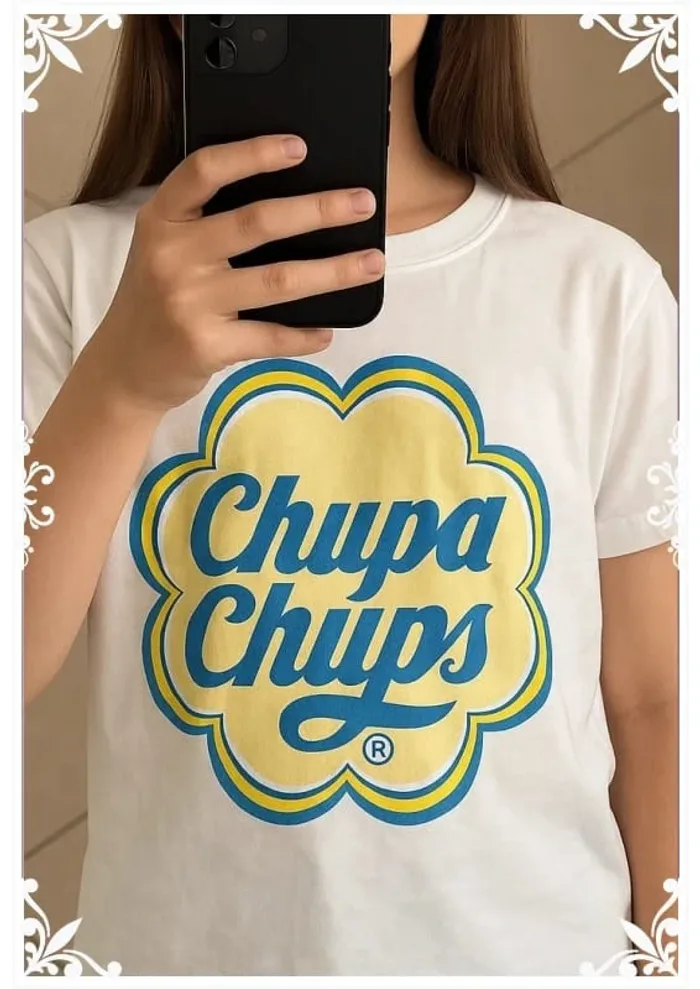 🍭 T-shirt blanc fille 9 ans - Chupa Chups 🍭