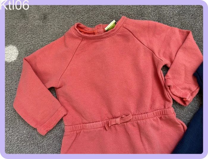 TAO Lot de 2 robes Corail & Marine Taille 18 mois/80 cm - photo numéro 2