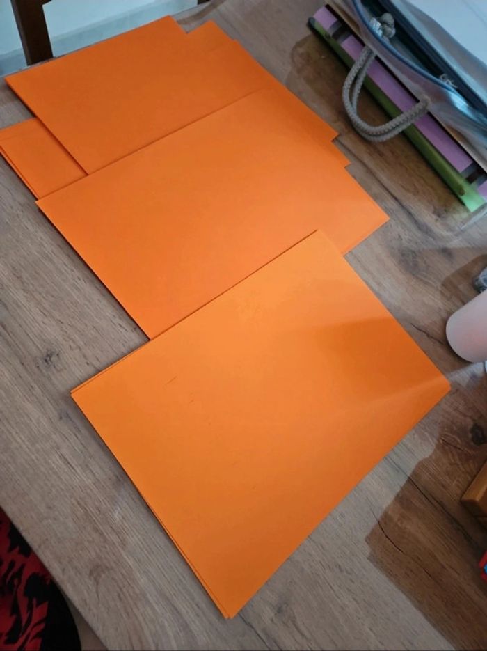 Feuilles coloré orange x33 A4