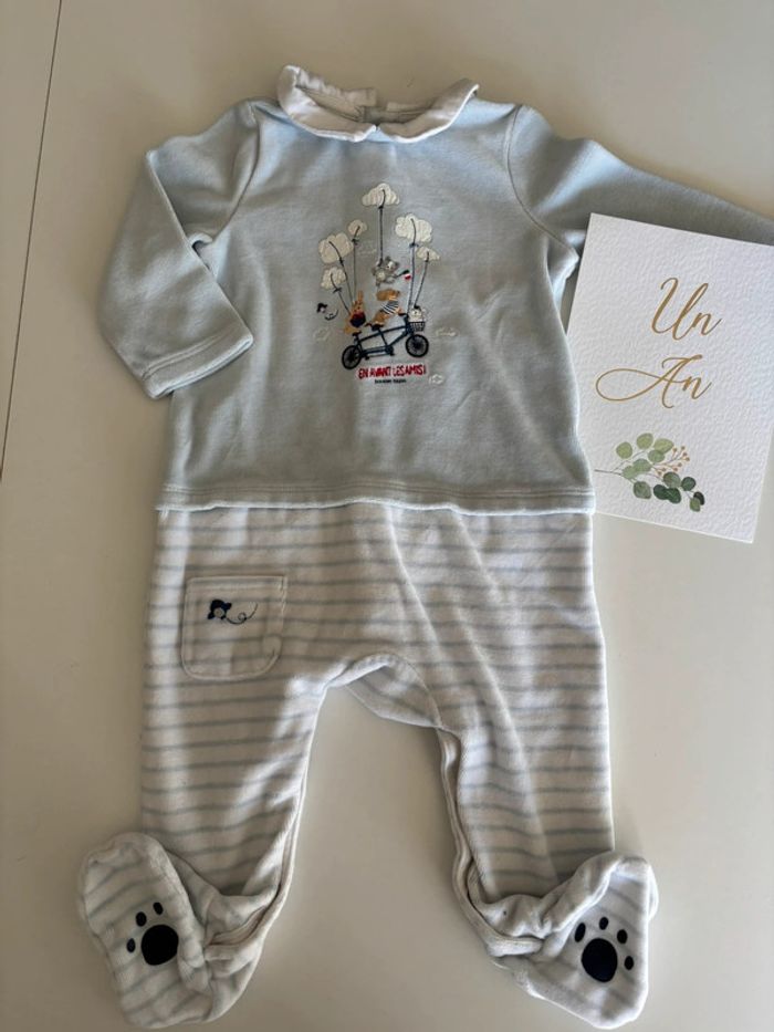 Pyjama velours Sergent Major 12 mois