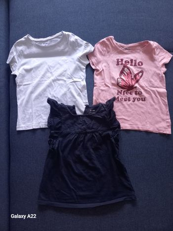 Lot t-shirts manches courtes